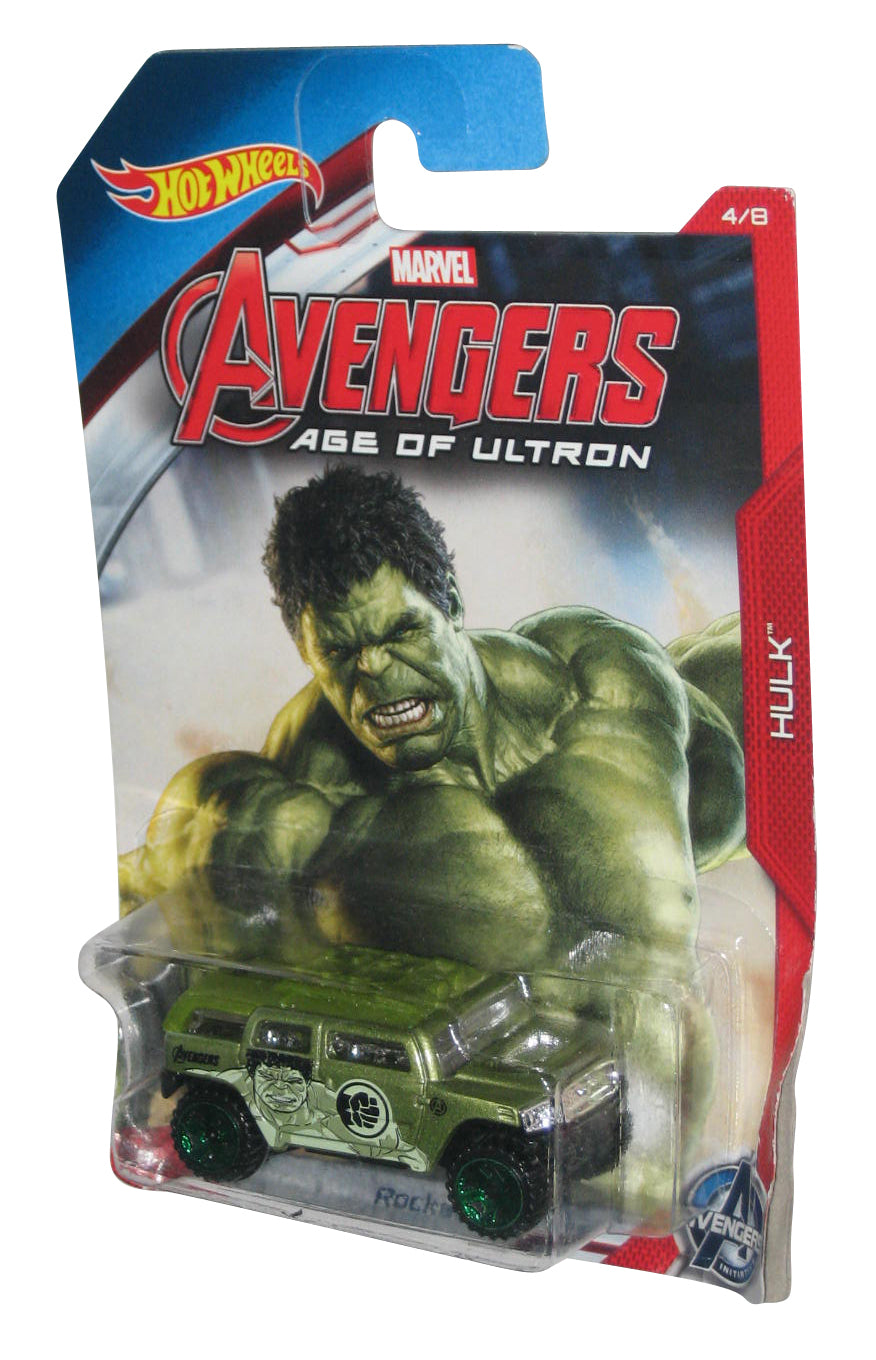Marvel The Avengers Age of Ultron Hulk Rockster (2014) Hot Wheels Toy Car #4/8 -