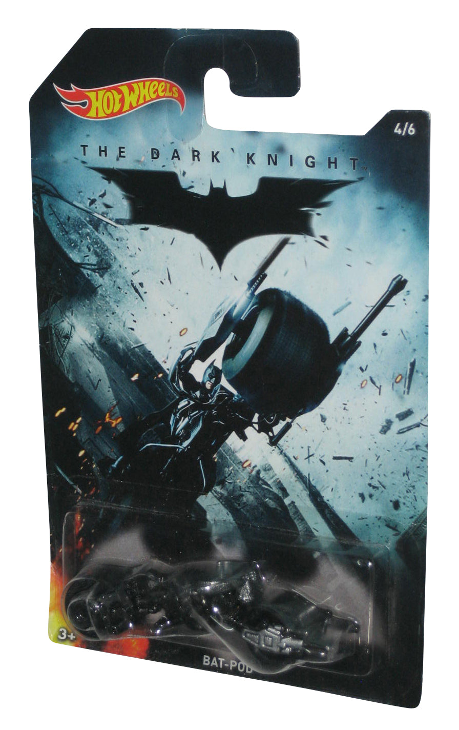 DC Comics Batman The Dark Knight Bat-Pod (2014) Hot Wheels Toy Car 4/6