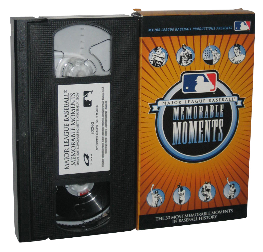 MLB Major League Baseball 30 Most Memorable Moments In History VHS Tape