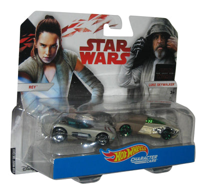 Star Wars Hot Wheels The Last Jedi (2015) Rey & Luke Skywalker Toy Car Set