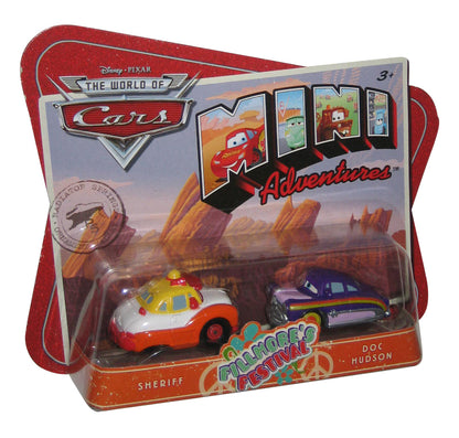Disney Cars Mini Adventures Sheriff & Doc Hudson Die Cast Toy Car Set