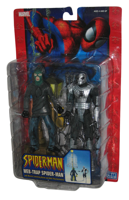 Marvel Spider-Man Web-Trap (2005) Toy Biz Figure Set w/ Missile Launching Action