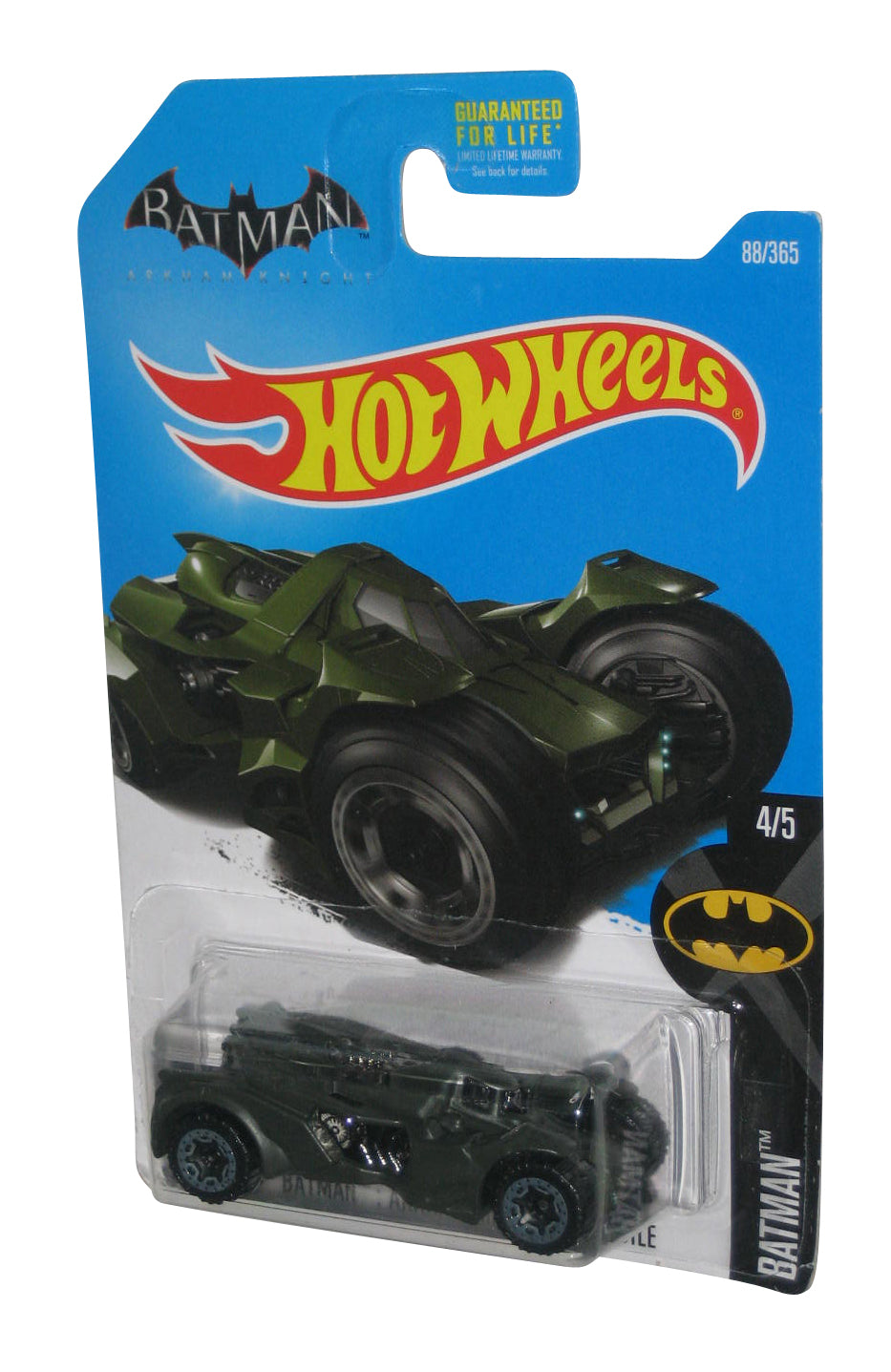 Hot Wheels Batman Arkham Knight (2015) Mattel Dark Green Batmobile Car 88/365