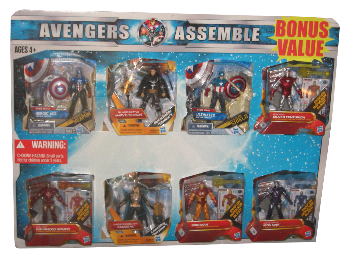 Marvel Avengers Assemble Bonus Value 8-Pack Set - (Captain America, Thor, Iron Man, Dandral & Hogun)