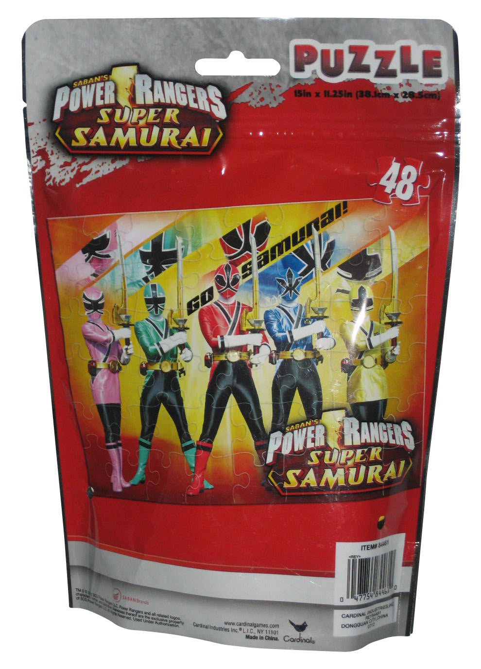 Power Ranger Super Samurai Resealable Bagged Puzzle On The Go - (48 Pieces)