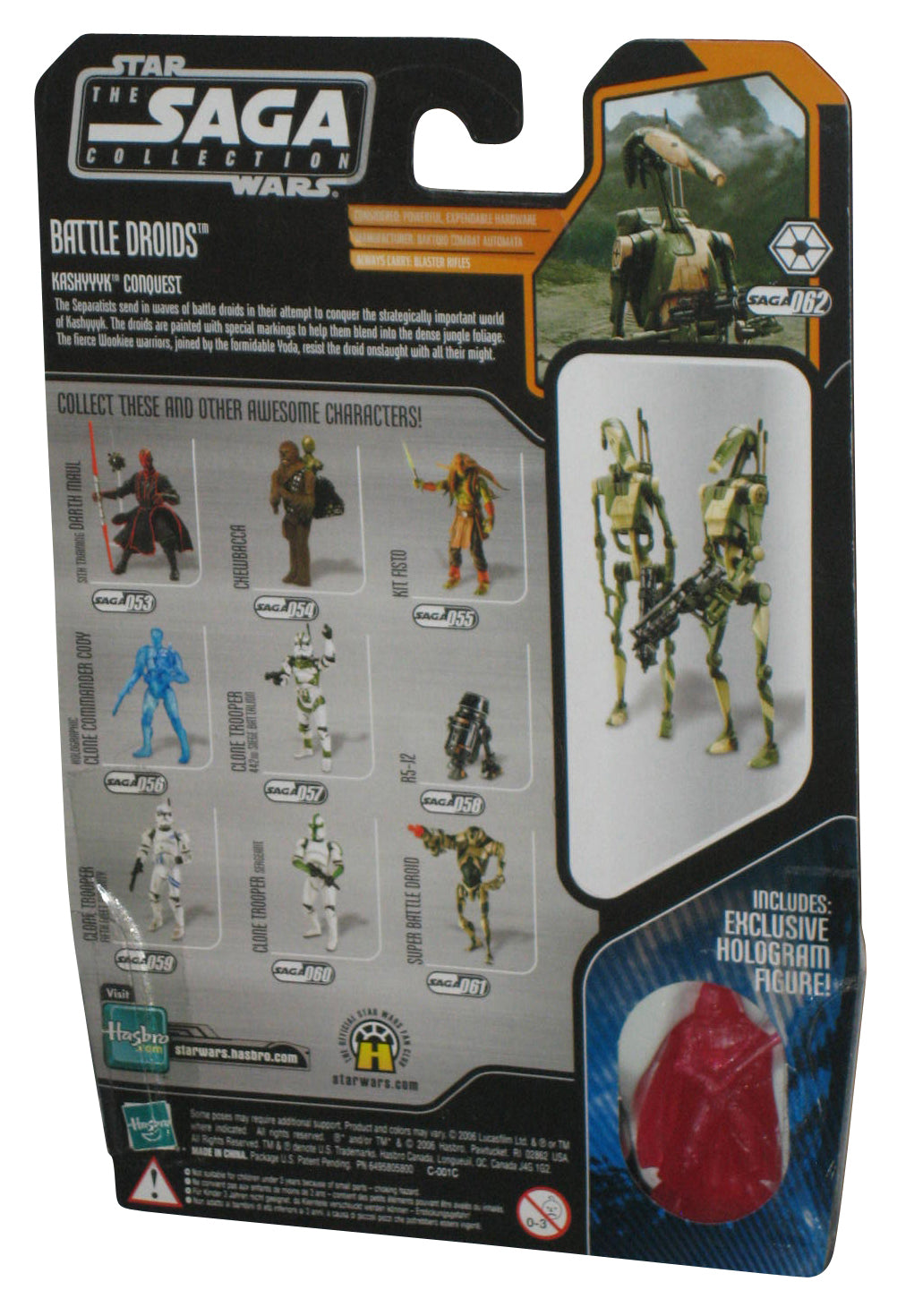 Star Wars III Saga Collection Battle Droids Action Figure Set 2-Pack #062