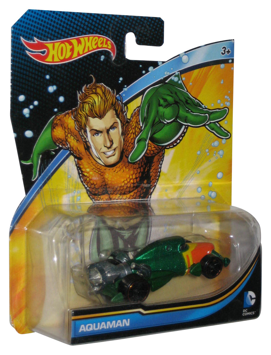 DC Comics Aquaman (2015) Mattel Hot Wheels Toy Car - (Plastic Small Dent)