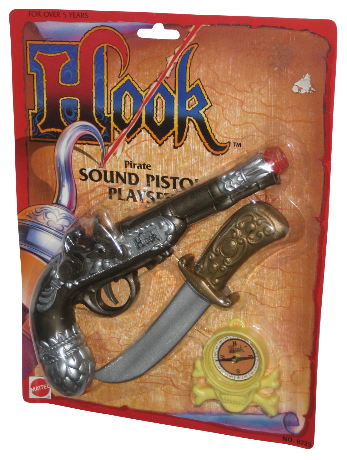 Hook Lost Boy Pirate Sound Pistol, Dagger & Compass (1991) Mattel Weapons Toy Set