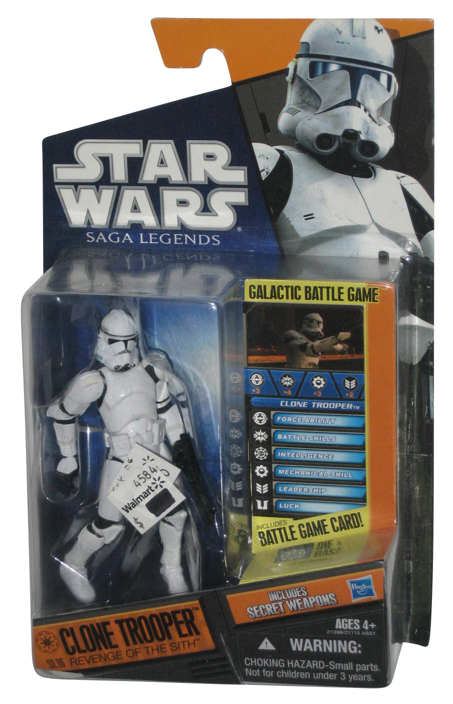 Star Wars Saga Legends Revenge of The Sith (2010) Clone Trooper 3.75 Inch Figure SL16