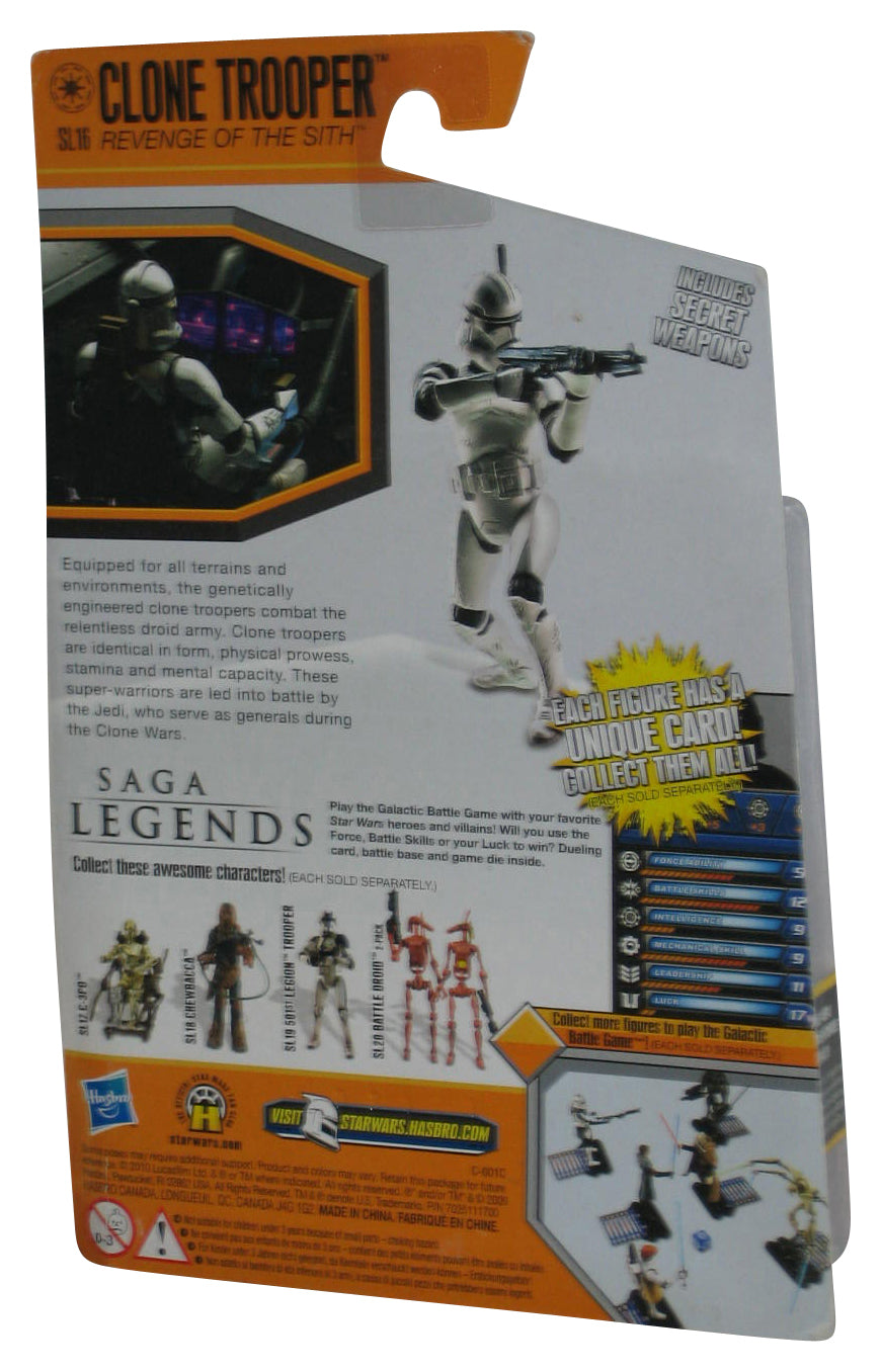 Star Wars Saga Legends Revenge of The Sith (2010) Clone Trooper 3.75 Inch Figure SL16