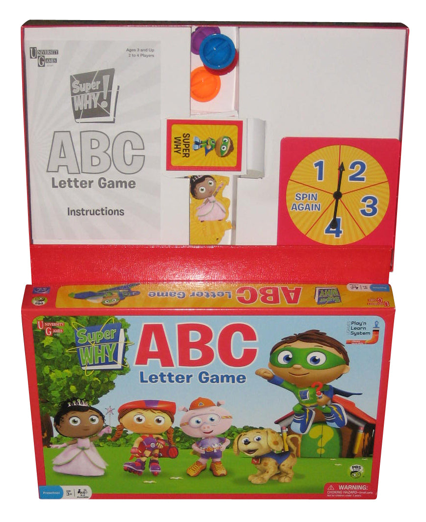 Super Why ABC Letter University Games Kids Children Board Game - Complete!