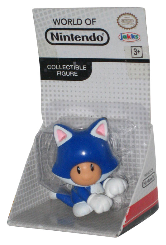 World of Nintendo Super Mario Bros Blue Cat Toad (2016) Jakks Pacific Figure