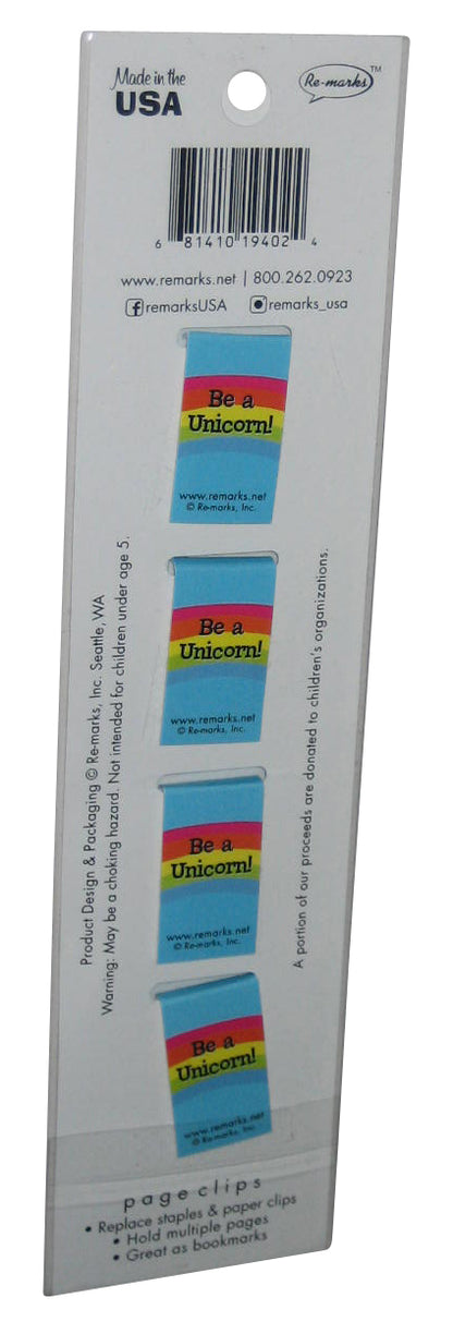 Be A Unicorn Cute Cat Whale & Dog Re-Marks Magnetic Bookmark Page Clips Pack