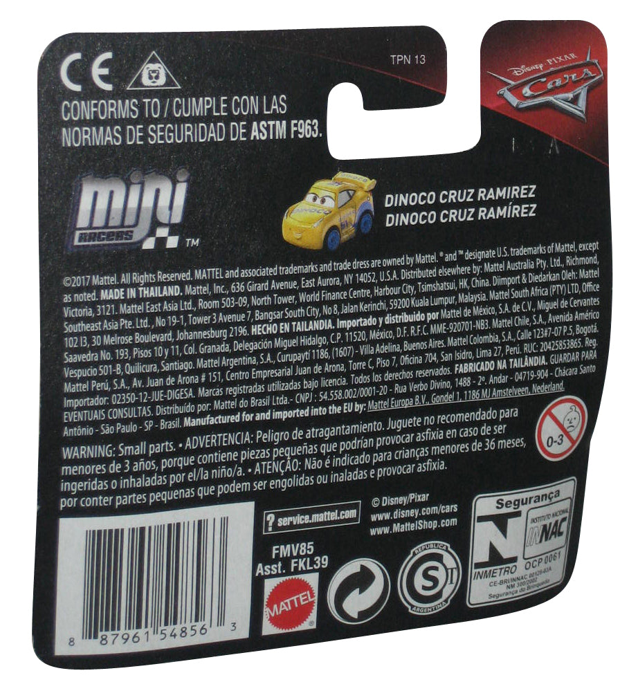 Disney Cars Movie Mini Racers (2017) Dinoco Cruz Ramirez Die-Cast Metal Toy Car