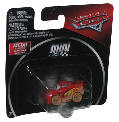 Disney Cars Movie Mini Racers (2017) Muddy Lightning McQueen Die-Cast Metal Toy Car