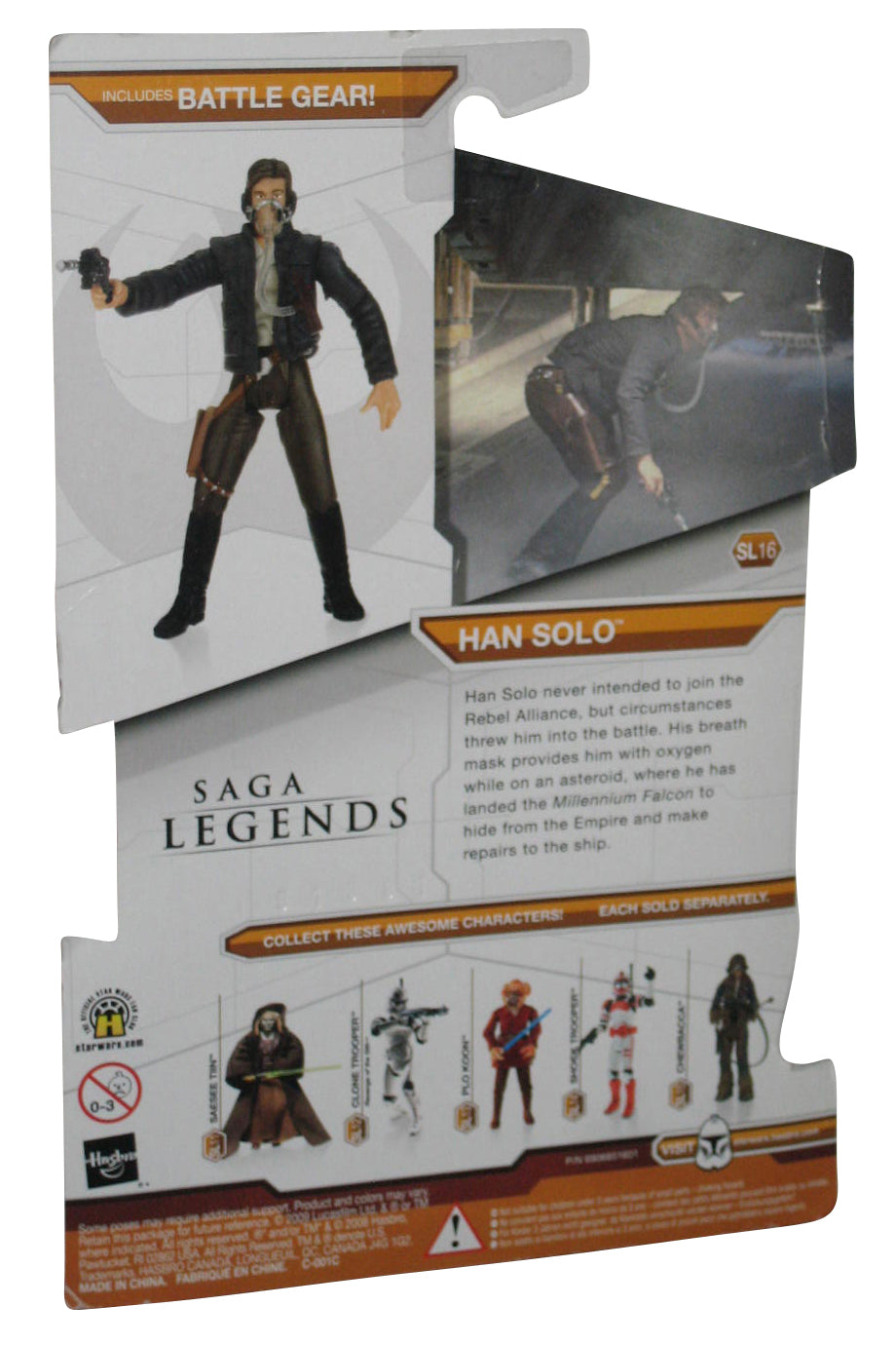 Star Wars Saga Legends Han Solo (2008) Hasbro Action Figure SL16