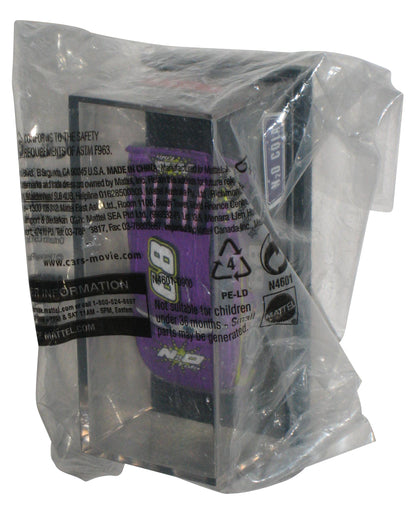 Disney Cars Movie (2008) Mattel N2O Cola Purple Die-Cast Toy Car w/ Plastic Display Case