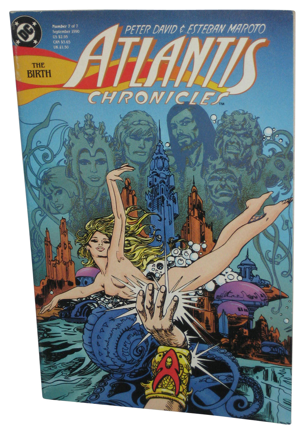 DC Comics Atlantis Chronicles #7 The Birth September 1990 Comic Book