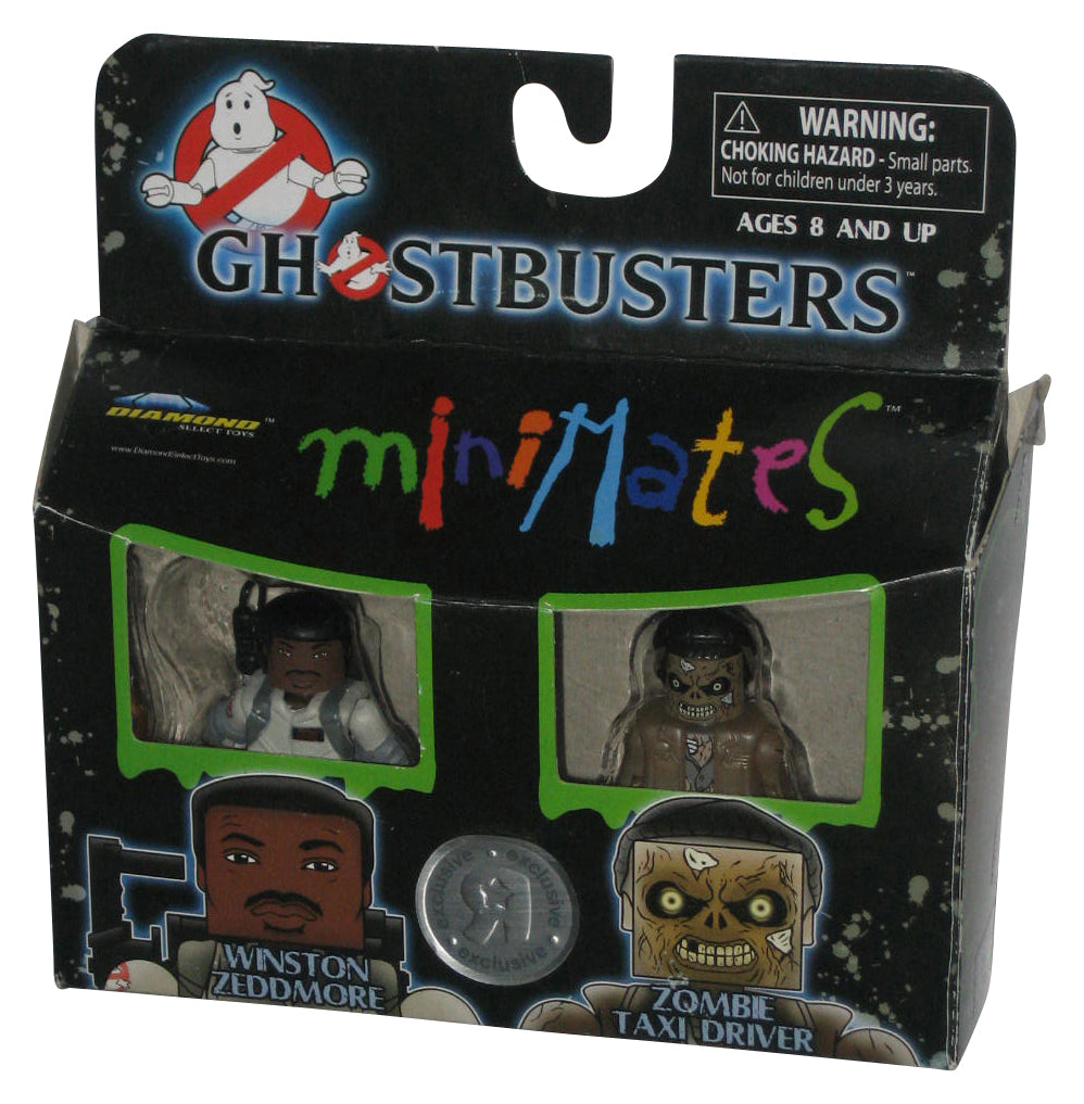 Ghostbusters Minimates (2009) Winston Zeddmore and Zombie Taxi Driver Figure Set
