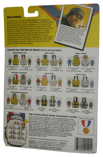 Men of Medal Traitors Spy (1988) Mattel Figure w/ Medal Badge