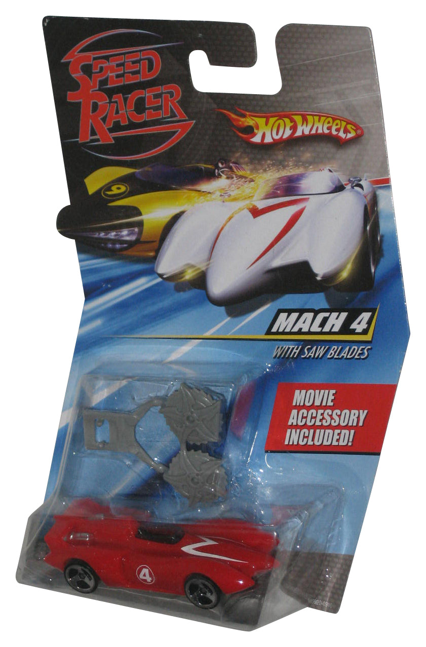 Speed Racer Movie Hot Wheels (2007) Mattel Mach 4 Toy Car w/ Saw Blades -