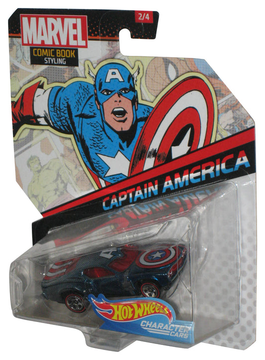 Marvel Comics Captain America Comic Book Styling (2017) Hot Wheels Toy Car #2/4