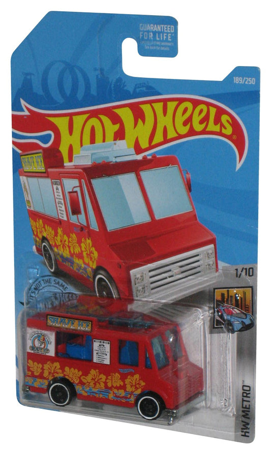 Hot Wheels HW Metro 1/10 (2017) Quick Bite Shave Ice Red Toy Van 189/250