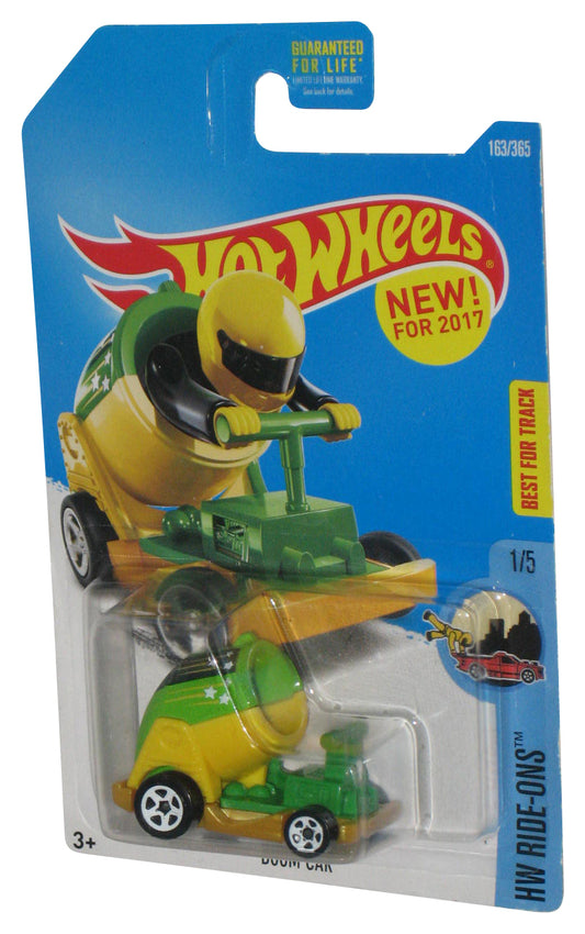 Hot Wheels Ride-Ons Boom Cannon Green & Yellow (2017) Toy Car #163/365