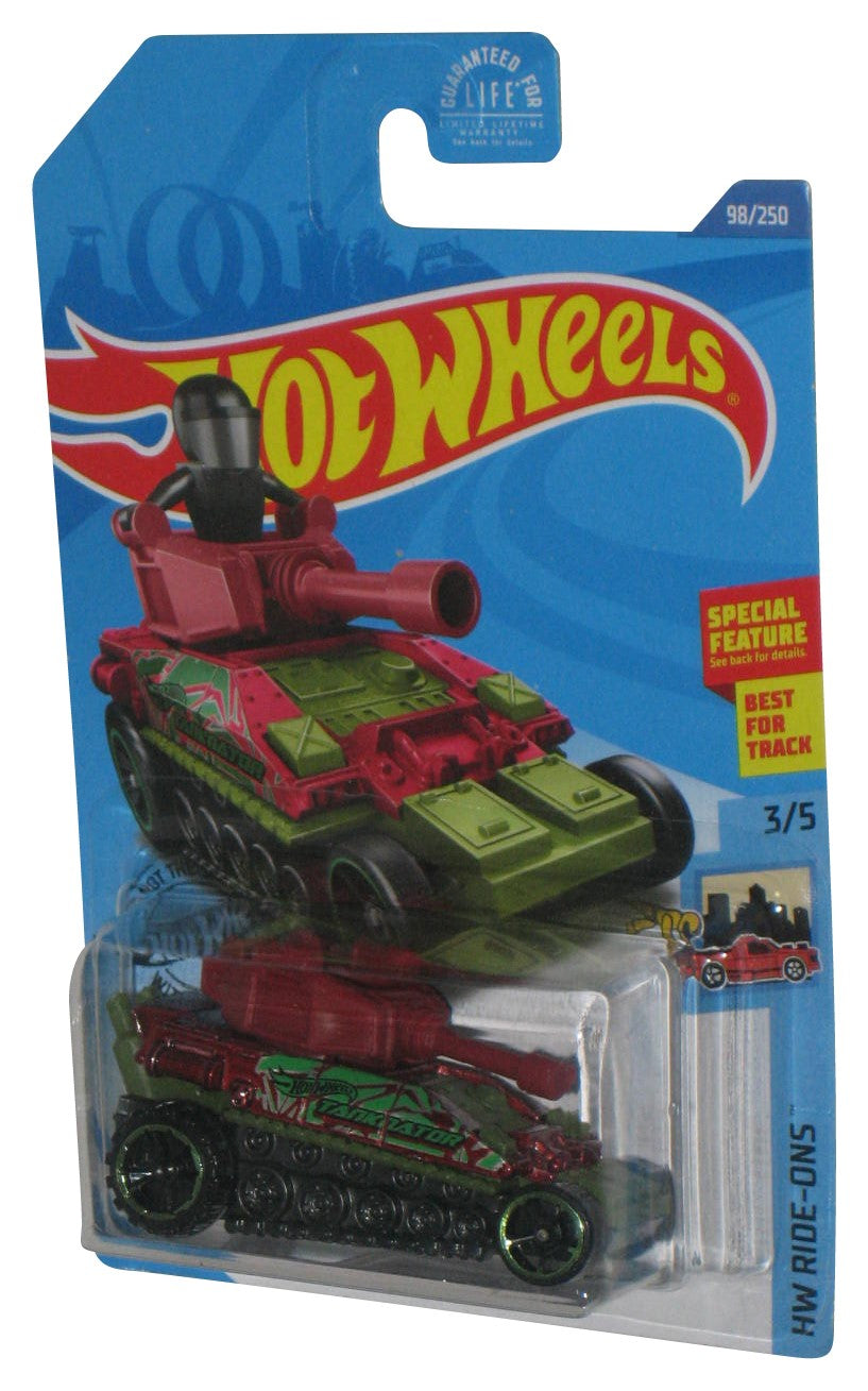 Hot Wheels HW Ride-Ons Tanknator Red & Green (2017) Toy Car 98/250