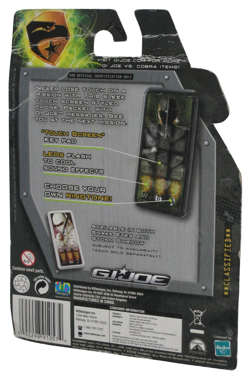 GI Joe Rise of Cobra Storm Shadow (2009) Hasbro Touch Screen Pretend Realistic Sounds & Speech Toy Cell Phone