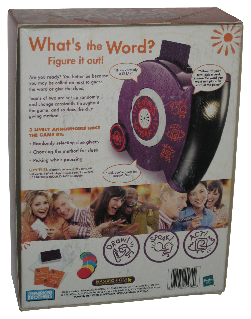 Express Yourself Game Hasbro Gaming Adult Game