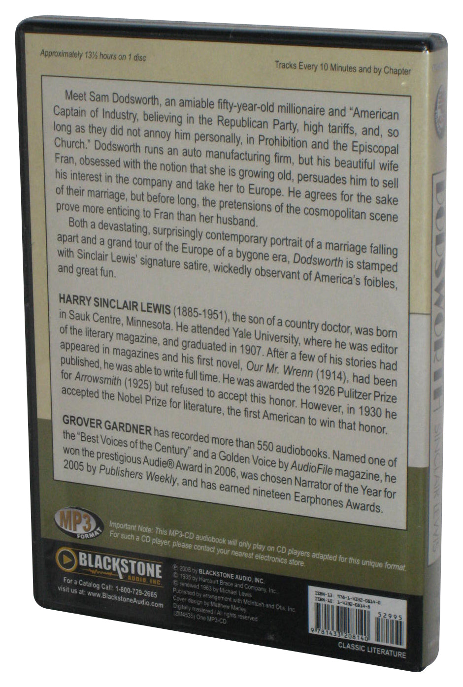 Dodsworth (2008) Unabridged MP3 CD