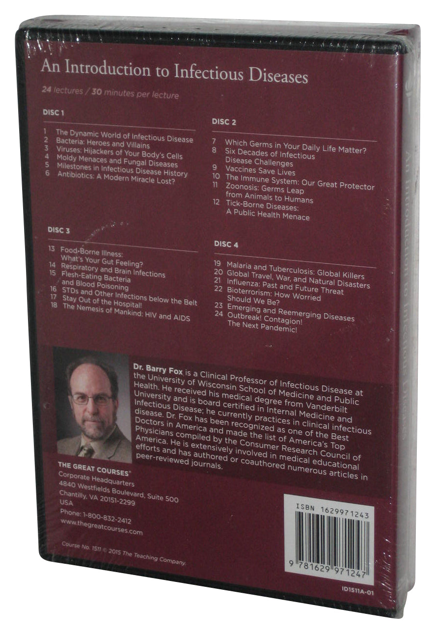 An Introduction to Infectious Diseases Great Courses DVD & Guide Book - (Professor Barry C. Fox)