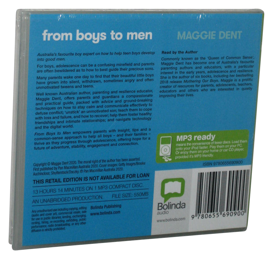 Maggie Dent From Boys To Men Unabridged Audio MP3 CD