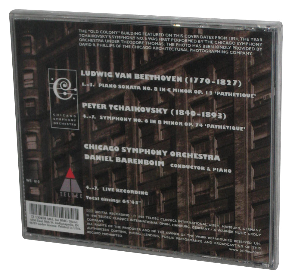 Beethoven Tchaikovsky: Pathetique Music CD