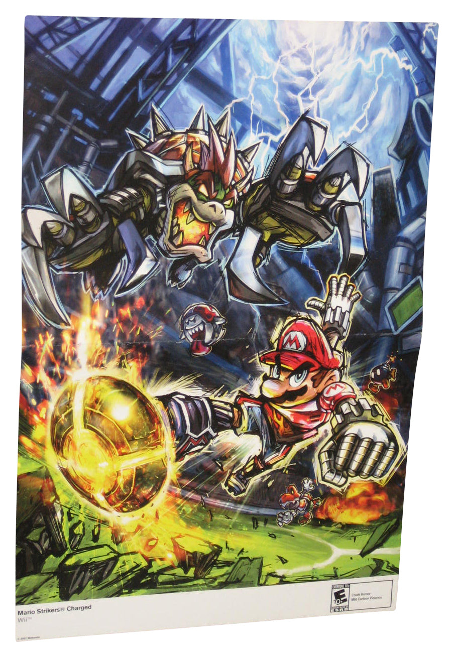 Nintendo Power Double Sided Poster - (Mario Strikers Charged & Metroid Prime 3 Corruption Wii)