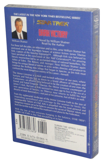 Star Trek Dark Victory Audio Cassette Box Set - (William Shatner)
