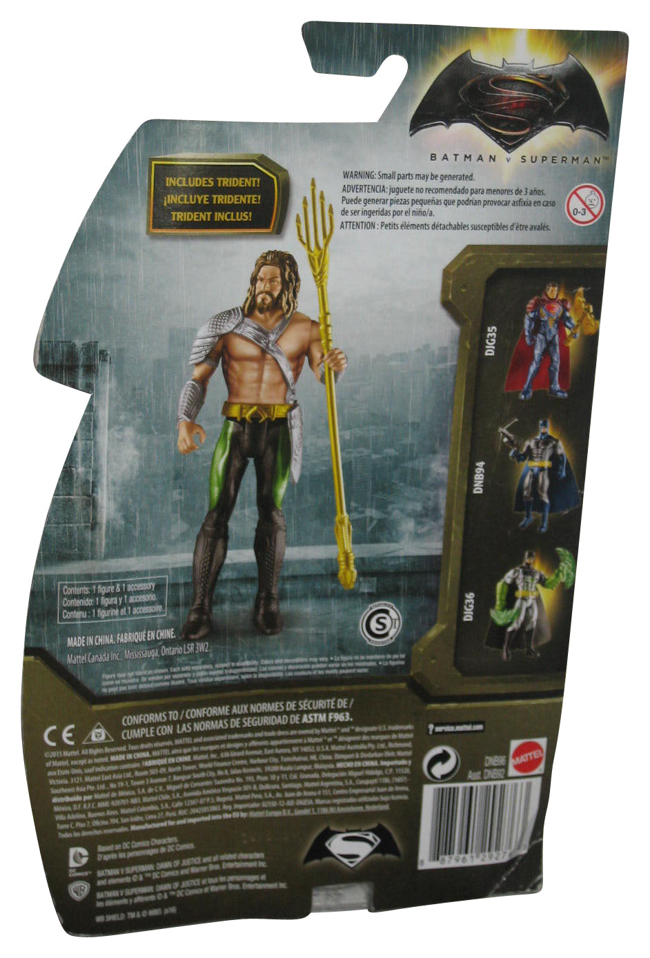 DC Comics Batman vs Superman (2015) Mattel Aquaman Action Figure -