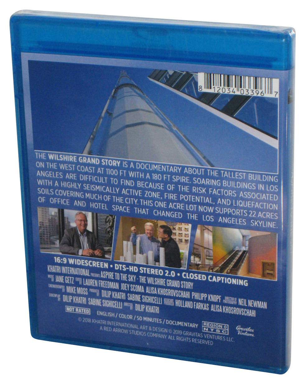 Aspire to the Sky: The Wilshire Grand Story Blu-Ray DVD - (Dilip Khatri)