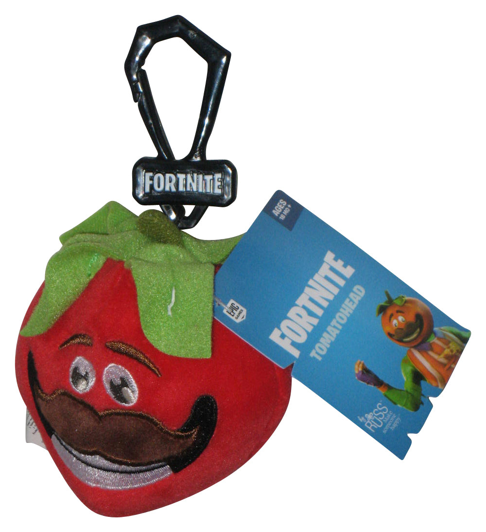 Fortnite Red Tomatohead Russ (2019) Jazwares Plush Keychain