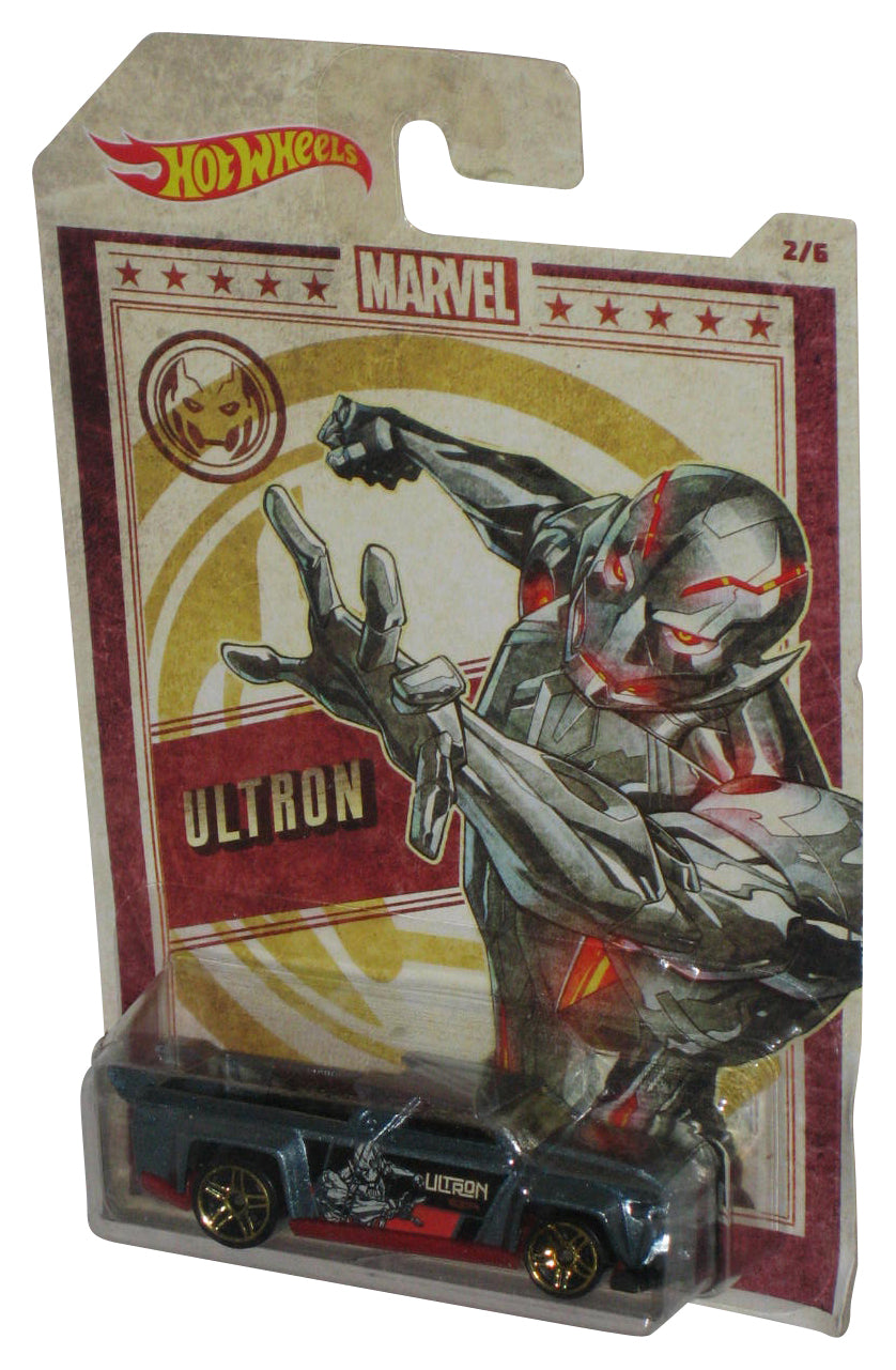 Marvel Ultron Solid Muscle (2018) Hot Wheels Toy Car 2/6 - (Cracked Plastic)