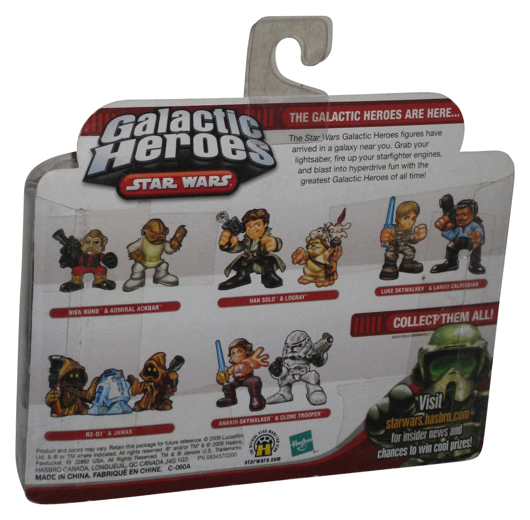 Star Wars Galactic Heroes (2009) Hasbro Super Battle Droid & Luminara Unduli Figure Set -