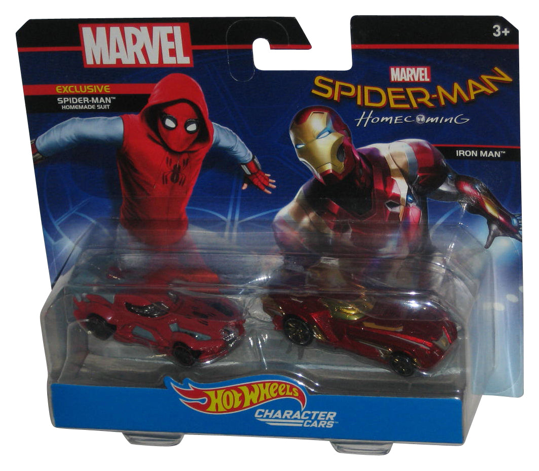 Marvel Homecoming Spider-Man (2016) Hot Wheels Toy Car 2-Pack Set