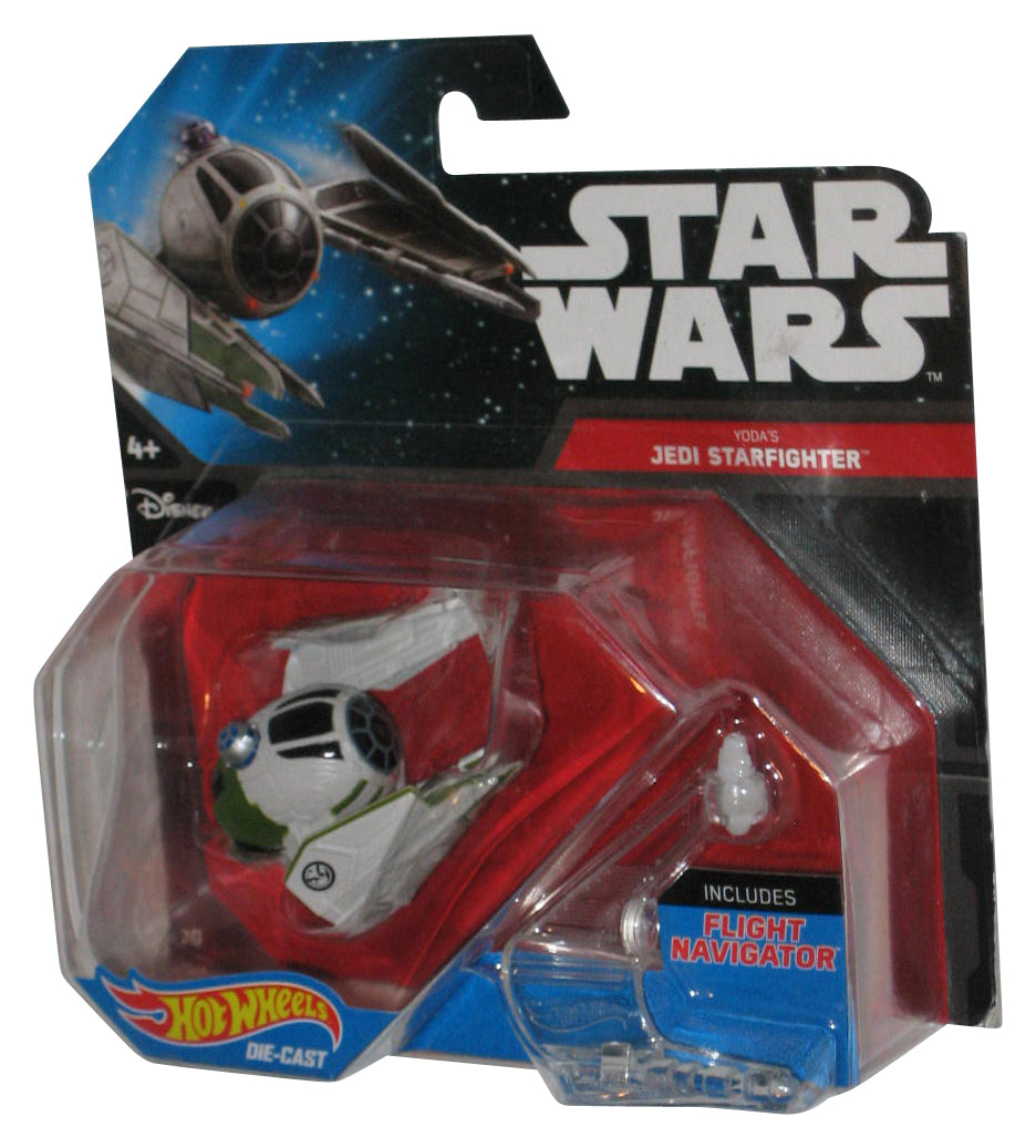 Star Wars Hot Wheels Yoda's Jedi Starfighter (2015) Die Cast Toy Vehicle