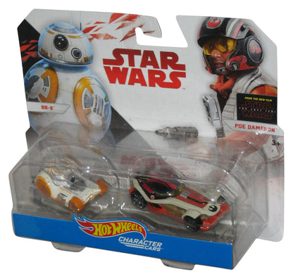 Star Wars BB-8 & Poe Dameron Hot Wheels (2017) Character Cars Toy Set 2-Pack