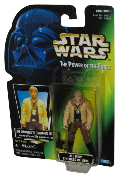 Star Wars Power of The Force (1996) All New Likeness of Luke Skywalker Green Card Figure