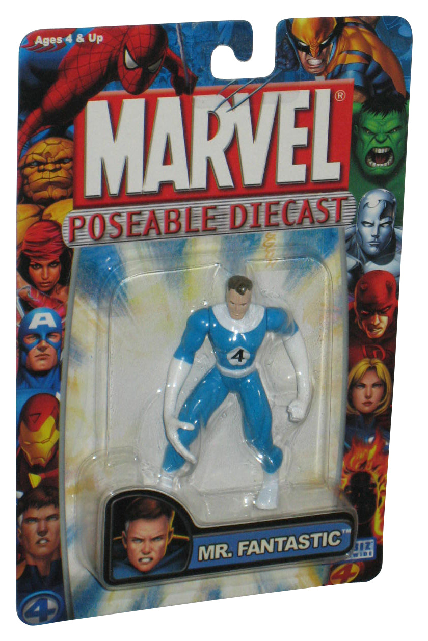 Marvel Heroes Mr. Fantastic Four Die-Cast Poseable (2005) Toy Biz Mini 2.5 Inch Figure