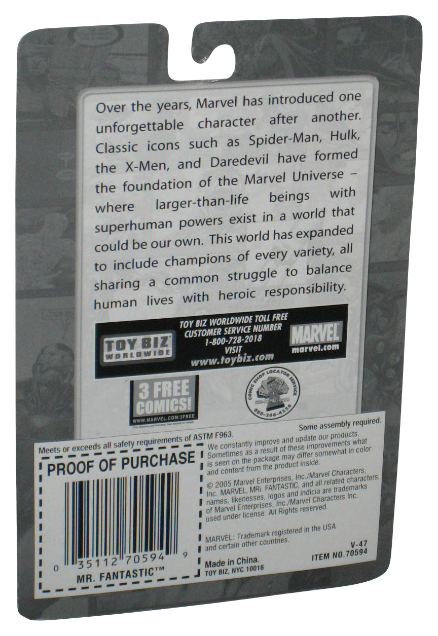 Marvel Heroes Mr. Fantastic Four Die-Cast Poseable (2005) Toy Biz Mini 2.5 Inch Figure