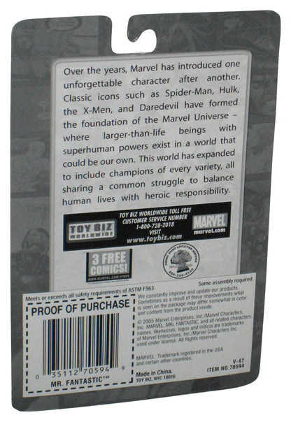 Marvel Heroes Mr. Fantastic Four Die-Cast Poseable (2005) Toy Biz Mini 2.5 Inch Figure