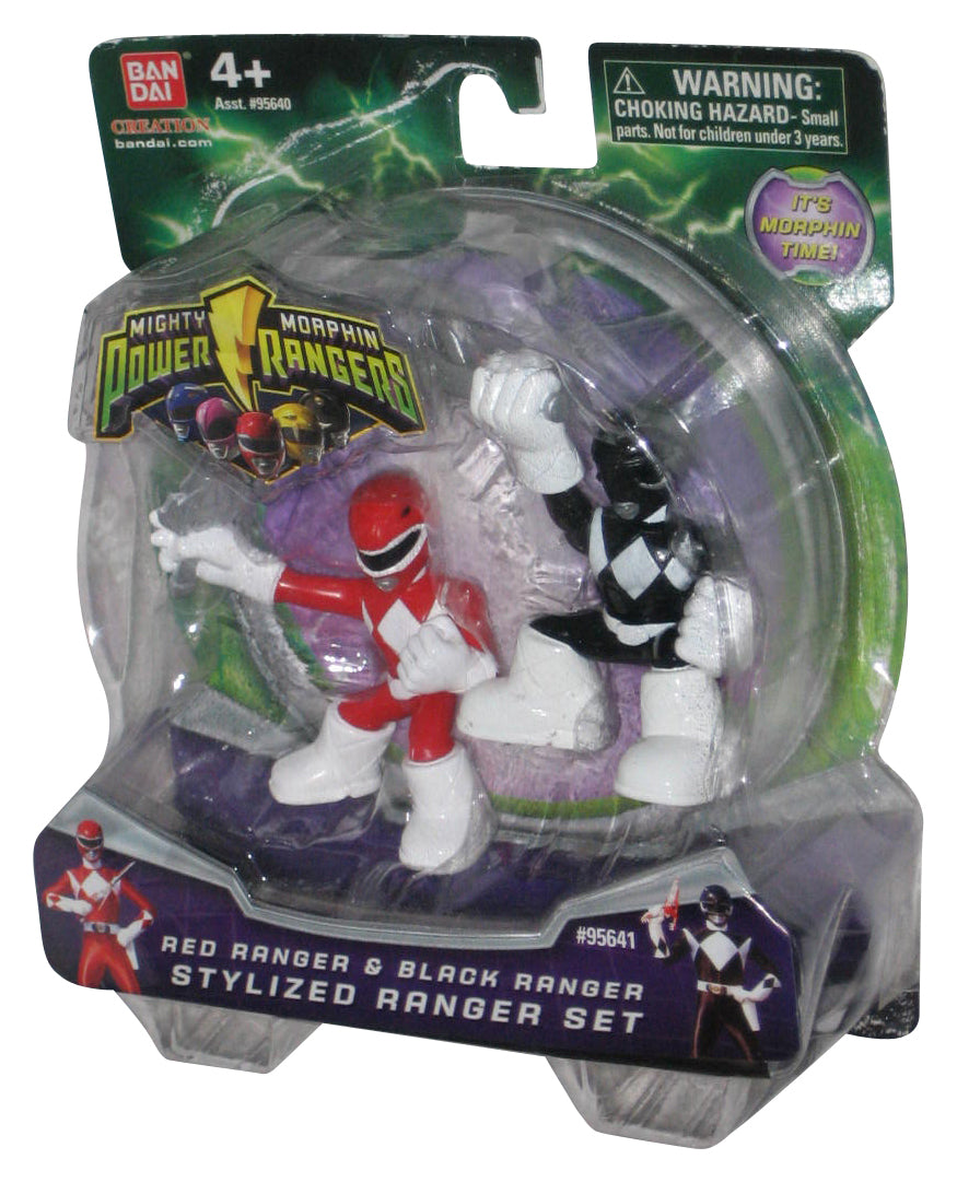 Power Rangers Stylized Red & Black (2010) Bandai Action Figure Set